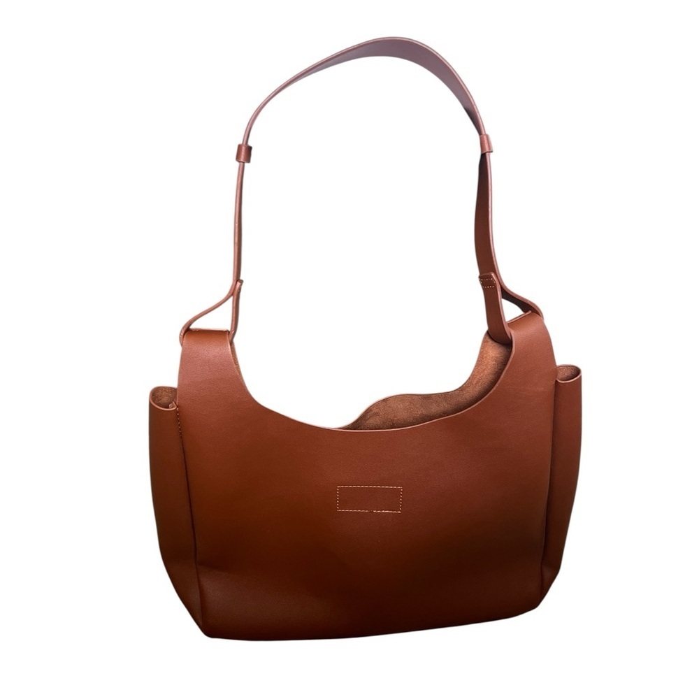 Neiman Marcus Brown Hobo Genuine Leather Shoulder Bag - Picture 3 of 9